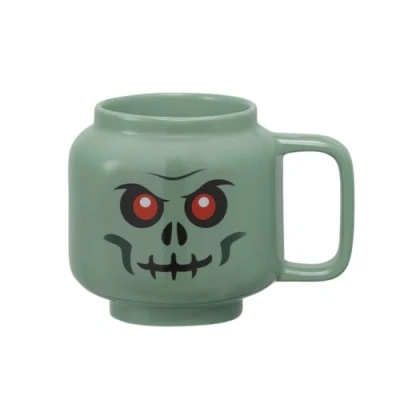 Immagine di Lego tazza grande in ceramica con scheletro verde, 530 ml, perfetta come regalo per uomini, tazze bambini e donne, unica tutte le età, lavabile lavastoviglie