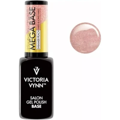 Immagine di Victoria Vynn Mega Base Indurente per Unghie Lunghe &amp; Resistenti UV LED Glitter Gel Ibrido Smalto (Pesca Scintillante, 8 ml)