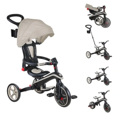 Immagine di Globber Triciclo Explorer 4 in 1 pieghevole e scalabile stile draisiano per tutti Piccoli da 10 mesi a 5 anni