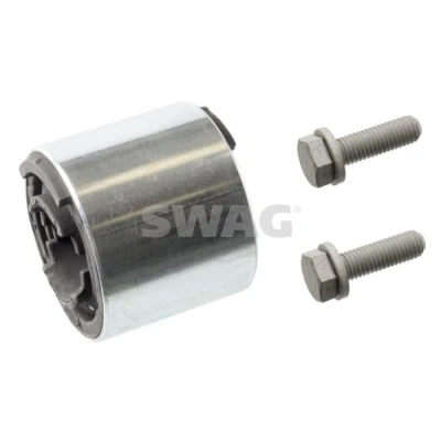 Immagine di SWAG 20 94 9048 Silent Block con kit bulloni/viti Assale anteriore Sx, inferiore, posteriore, Dx Gomma Supporto idraulico