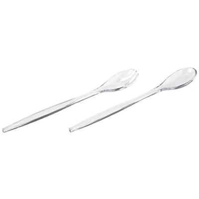 Immagine di Fratelli Guzzini Happy Hour Posate Insalata, Trasparente, 28 cm, 1 Set