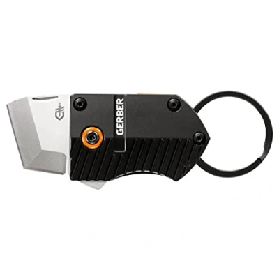 Immagine di Mini Coltello Tascabile Gerber, Keynote, con Clip Per Cintura e Anello Portachiavi Staccabile, Lunghezza Lama: 2,2 Cm, Acciaio 5Cr15Mov, Manico in Alluminio, 31 003792