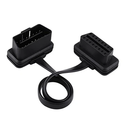 Immagine di Cavo di prolunga OBD2 a 16 pin, adattatore per auto pin maschio femmina estensione nastro piatto(30cm)