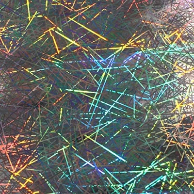 Immagine di fogli DIN A4, autoadesivi, per artisti, plotter, ologramma, glitter, fai da te (Lines (n. 033), set 10 A4)