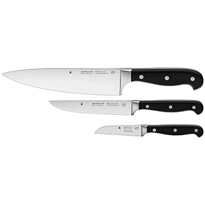 Immagine di WMF Coltello Set Classe Plus Performance Cut, Acciaio Inox, Nero, 3 Pezzi