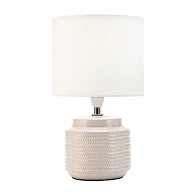Immagine di Pauleen Table luminaire 48219 Bright Soul Tavolo Max. 20 Watt Realizzata a Mano Crema, Beige Lampada da Comodino Look Boho in Tessuto, Ceramica E14