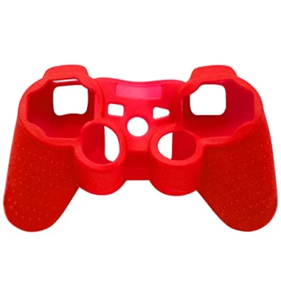 Immagine di OSTENT custodia protettiva in gel di silicone per morbida controller Sony PlayStation PS2 PS3 Colore Rosso