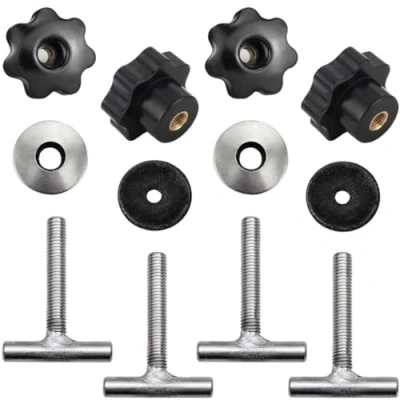 Immagine di Twowinds Viti di Fissaggio del Carico Ancoraggio Guida Interna per Mobili, Frigorifero, Potty, Compatibile con VW T5 T6 Multivan Transporter California 7h5883189e, 7h5883084c (4 lotti)