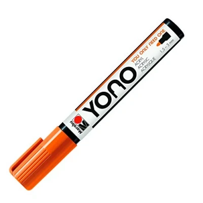 Immagine di Marabu YONO 12400103013 Pennarello acrilico versatile con punta rotonda giapponese 1,5 3 mm, a base d&#039;acqua, resistente alla luce e impermeabile, per quasi tutte le superfici
