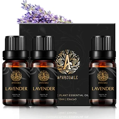Immagine di Aromaterapia lavanda oli essenziali set, 100% Pure Profumo Set per diffusore, umidificatore,massaggi, 3*10ml terapeutico Grade Fragrance