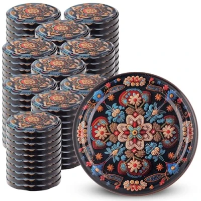 Immagine di KADAX 100 coperchi a vite Ø 82 mm, in metallo, coperchio di ricambio per barattoli e conserve, 6 tacche, simmetrico