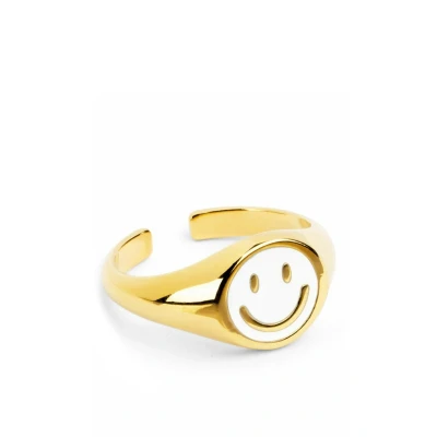 Immagine di Singularu Anillo Enamel Anello, Donna, Taglia: One Size, Blanco oro