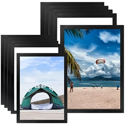 Immagine di 10pcs Cornice Magnetica Autoadesiva,5x A3 e 5x A4 Informazioni Nera,Espositore Adesivo Magnetico,A4 per Espositore,Autoadesiva Magnetic,Foto,Documenti,Copertura