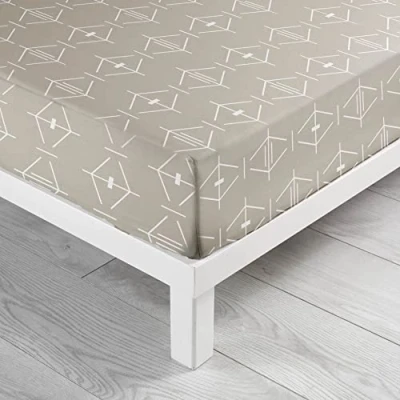 Immagine di douceur d&#039;intérieur, Lenzuolo con angoli elasticizzati (160 x 200 cm) Aristide Naturale, 100% Cotone
