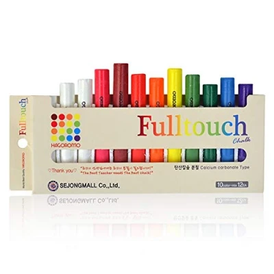 Immagine di Hagoromo FULLTOUCH Mix 10 Color gesso (pacchetto Piccolo) (12pcs)1 scatola multicolore