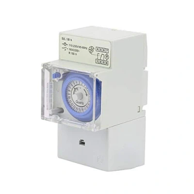 Immagine di 110 230v SUL181H Timer a parete Interruttore 24 ore meccanico analogico orario controller manuale/automatico