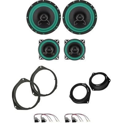 Immagine di IPNOSIS Kit 4 Casse IP 01165 + 01100 per Alfa Romeo Mito dal 2008 in poi con 2 Supporti Anteriori, Posteriori e Connettori
