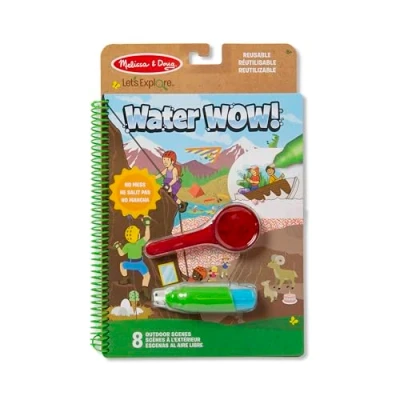 Immagine di Melissa &amp; Doug Water Wow Magic Book Libro Magico da Colorare con la Penna a Tema Sport all&#039;Aperto Album Pennarelli ad Acqua Giochi per Bambini dai 3 ai 7 anni