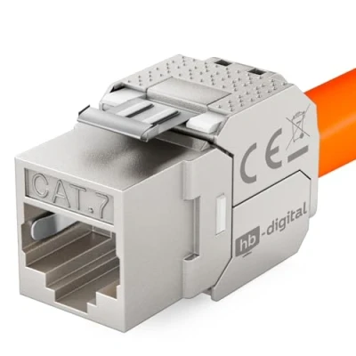Immagine di hb digital CAT 7 Keystone Modulo RJ 45 Jack Connettore 1000 MHz 10Gbit/s Cavo Internet LSA per Patch Panel Ethernet LAN