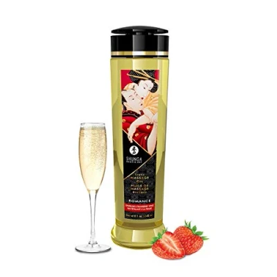 Immagine di Olio da Massaggio Erotico Fragole &amp; Champagne 240 ml