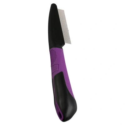 Immagine di Karlie Flea Pettine con Manico, 21 x 4.5 cm, Viola/Nero