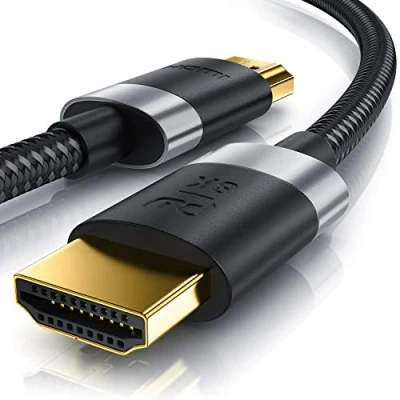 Immagine di Cavo HDMI 8K 2.1 @ 60Hz / 120Hz 4K 240Hz HDTV 7680 x 4320 UHD II 2.0a 2.0b 3D ad alta velocità Ethernet HDR ARC Connettore di precisione compatibile con