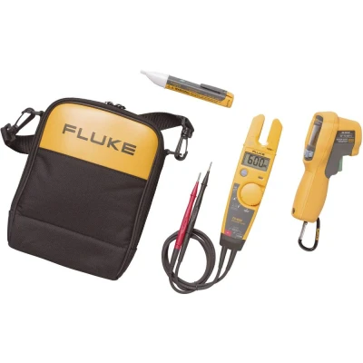 Immagine di Fluke T5 600/62MAX+/1AC KIT Pinza amperometrica, Multimetro portatile digitale CAT III 600 V Display (Counts): 4000
