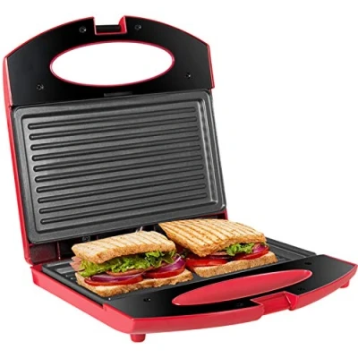 Immagine di Gotoll Tostiera,Tostapane Piastra 750W,Sandwich/Panini Maker,Piastre con Rivestimento Antiaderente (rosa, 2 sandwich)