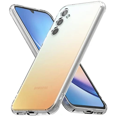 Immagine di Ringke Fusion Compatibile con Cover Samsung A34, Protezione da Ditate e Macchie, Custodia Antiurto Buon Grip Disegnato per Galaxy A34 5G Matte Clear