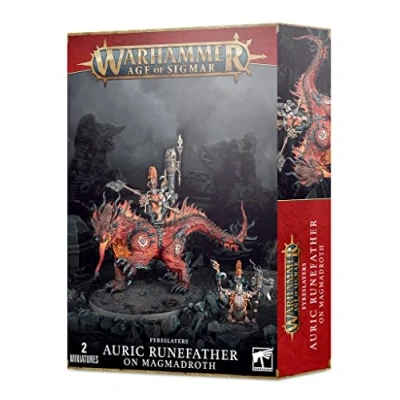 Immagine di Games Workshop Warhammer AoS Fyreslayers Runefather su Magmadroth