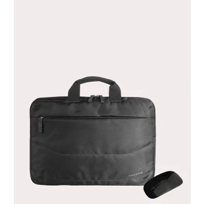 Immagine di Tucano IDEA Borsa compatta e sottile per Laptop fino a 14&quot; MacBook 13&quot;, perfetta contenere anche riviste documenti. Mouse wireless in omaggio