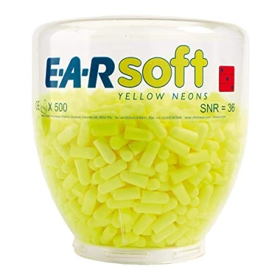 Immagine di 3M EAR PD01002 Soft One Touch Confezione ricarica di tappi per le orecchie 34 dB usa e getta EN 352 2 500 Paio/a