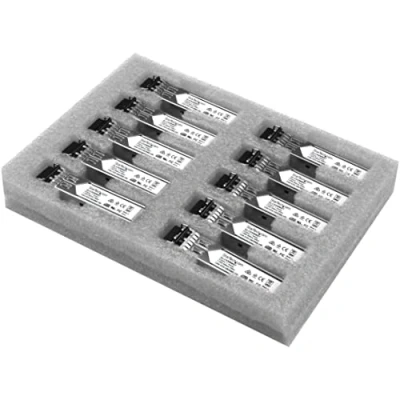 Immagine di Startech.Com Modulo Ricetrasmettitore Sfp in Fibra Gigabit, Compatibile con Cisco Glc Sx Mm, Mm Lc, 550M, Pacco da 10