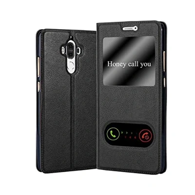 Immagine di Cadorabo Custodia Libro per Huawei MATE 9 in NERO COMETA con Funzione Stand e Chiusura Magnetica Portafoglio Cover Case Wallet Book Etui Protezione