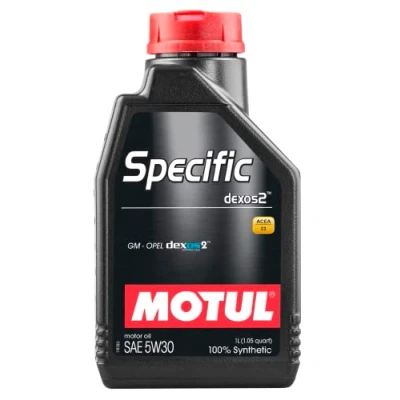 Immagine di Motul 102638 Specific DEXOS2 Olio motore 100% sintetico GM OPEL per veicoli a benzina e diesel Viscosità SAE J 300, 5W 30 1 litro
