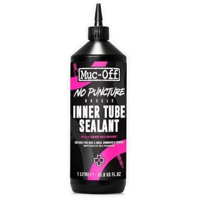 Immagine di Muc Off No Puncture Hassle Inner Tube Sealant, 1 l Speciale Mastice per Camere d&#039;Aria Bicicletta Ripara Gomme Bici con Forature Fino a 4 mm