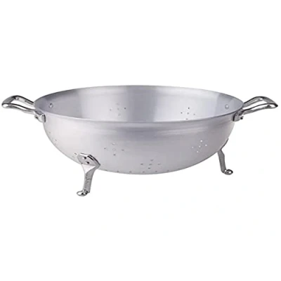 Immagine di Pentole Agnelli FAMA1528 Colapasta a 3 Piedi, in Alluminio BLTF, con 2 Maniglie Acciaio Inossidabile, 28 cm, Argento