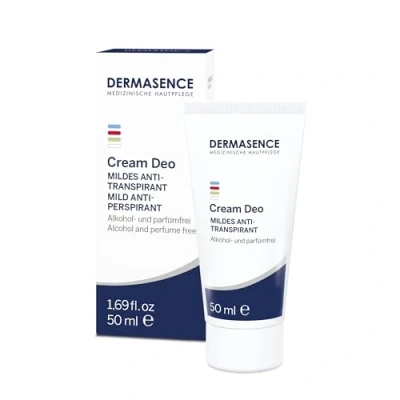 Immagine di DERMASENCE Cream Deo 50 ml, deodorante antitraspirante per freschezza di lunga durata, Crema senza coloranti e alcol, contro la formazione odori