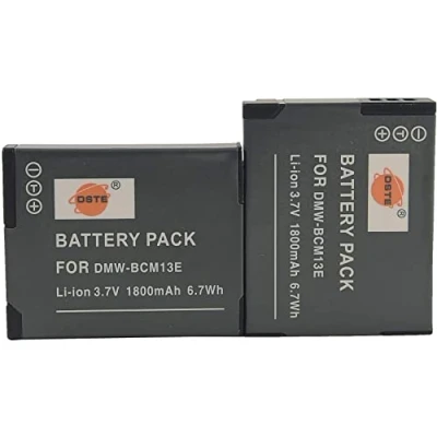 Immagine di DSTE® 2x DMW BCM13 Ricaricabile Li ion Batteria per Panasonic Lumix DMC FT5 TS5 TZ37 TZ40 TZ41 ZS27 ZS30 Macchina Fotografica come BCM13E BCM13PP