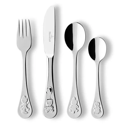 Immagine di Villeroy &amp; Boch Piemont posate per bambini pezzi. Lavabile in Lavastoviglie. 18/10 acciaio inox