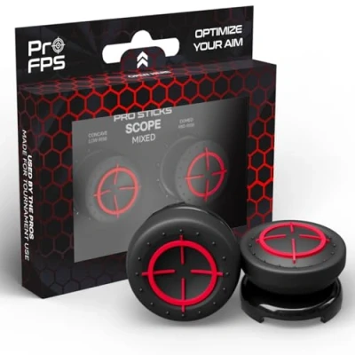 Immagine di ProFPS Thumbsticks per Controller PS5 / PS4 Joystick: Precisione Migliorata, Comfort e Grip Gaming Avanzato Playstation 5 &amp; Accessori Essenziali