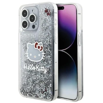 Immagine di Hello Kitty HKHCP15XLIKHET Custodia rigida per iPhone 15 Pro Max 6,7&quot;, colore: Argento