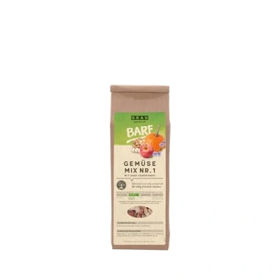 Immagine di GRAU L’originale, Miscela di verdure essiccata e frutta per un’alimentazione naturale integrata (BARF), “Composto n. 1, integratore alimentare cani, 1 confezione da 150 g