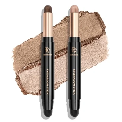 Immagine di FV 2 PCS Ombretto Occhi, Lunga Durata, Impermeabile In Crema, Altamente Pigmentato Stick con Finitura Opaca e Brillante