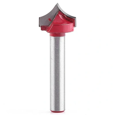 Immagine di Fresa per incisione CNC 3D con gambo da 6 mm, punta affilare scanalatura a V adatta l&#039;incisione(15MM)