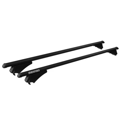 Immagine di Menabo 000085900000 Tiger Black Barra da tetto in alluminio, Per veicoli con rails, Nero