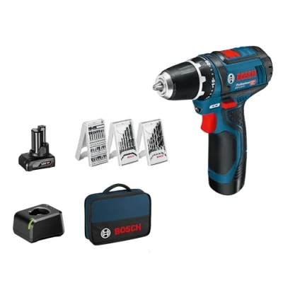 Immagine di Bosch Professional GSR 12V 15 Trapano avvitatore a batteria 10.8 V (1 x 2Ah, 1 4Ah) + accessori