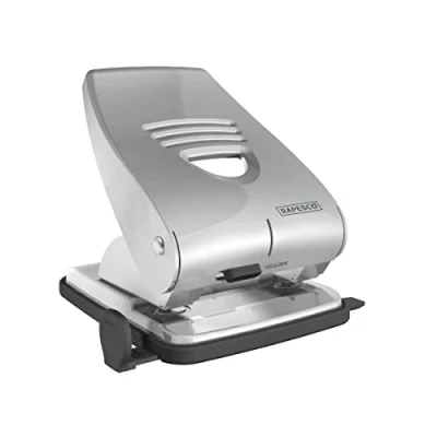 Immagine di Rapesco 1024 Perforatrice a 2 Fori 835, Capacità 40 Fogli, Argento