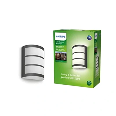 Immagine di Philips LED Python, Lampada a Parete, per Esterni, integrato , IP44, 4000K, Antracite