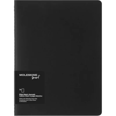 Immagine di Taccuino Moleskine Smart Cahier, XL, a righe, 2 pz, nero 19 x 25 cm